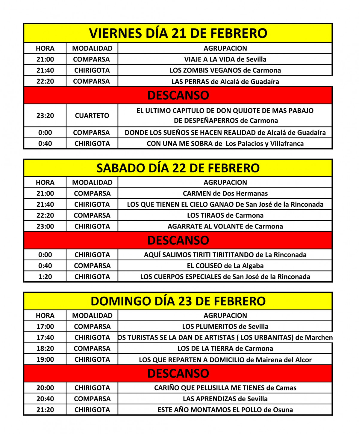 PLANILLA PARA SORTEO