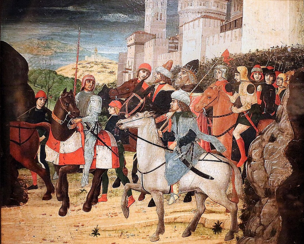 Bernardo parentino (attr.), processione dei magi, 1490 ca