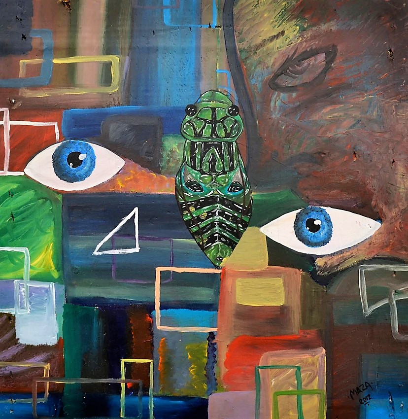 Maza pintura animal chicharra